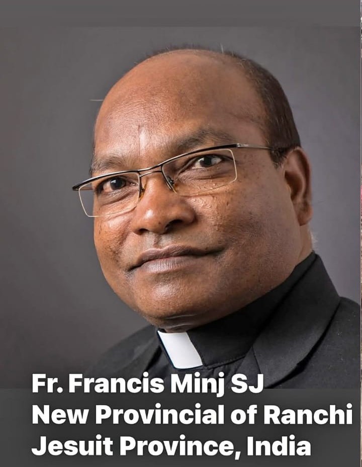 Fr Francis Minj, SJ appointed New Provincial of Ranchi Province